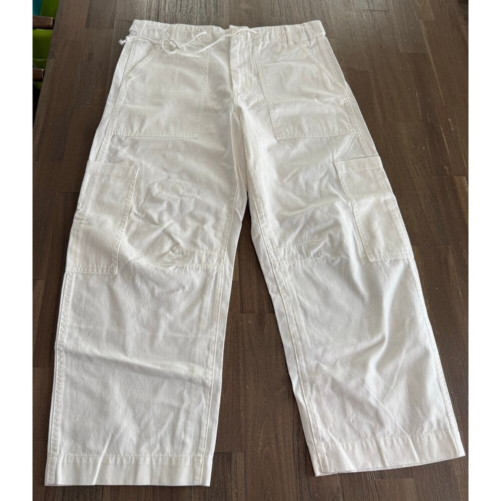 Pistola Sabrina Curve Utility Pant Size 30 White Anthropologie - Picture 4 of 8